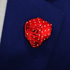 Red Floral lapel Pin