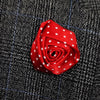 Red Floral lapel Pin