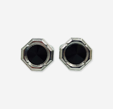 Charcoal Crystal Cufflink