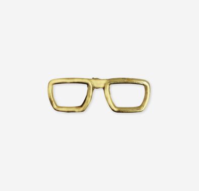 Golden Glasses Lapel Pin