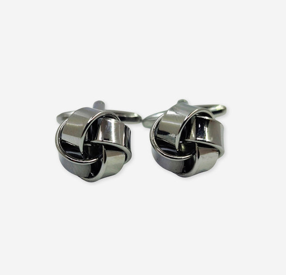 Silver Glitter Cufflink