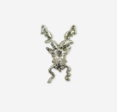 Silver Markhor Lapel Pin