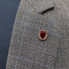 Maroon & Black Lapel Pin