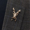 Silver Markhor Lapel Pin