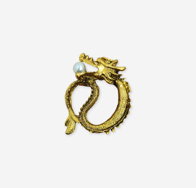 Gold Dragon Lapel Pin