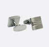 Silver Cut Cufflink