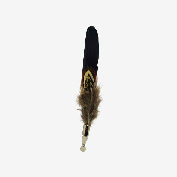 Black Peacock Lapel Pin