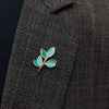 Plum Tree Lapel Pin