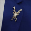 Silver Markhor Lapel Pin