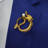 Gold Dragon Lapel Pin