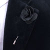 Black Rose Lapel Pin