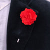 Red Flora Lapel Pin