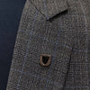 Black & Silver Classic Lapel Pin