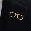 Golden Glasses Lapel Pin