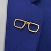 Golden Glasses Lapel Pin