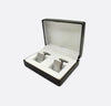 Silver Cut Cufflink