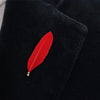 Red Leaf lapel Pin